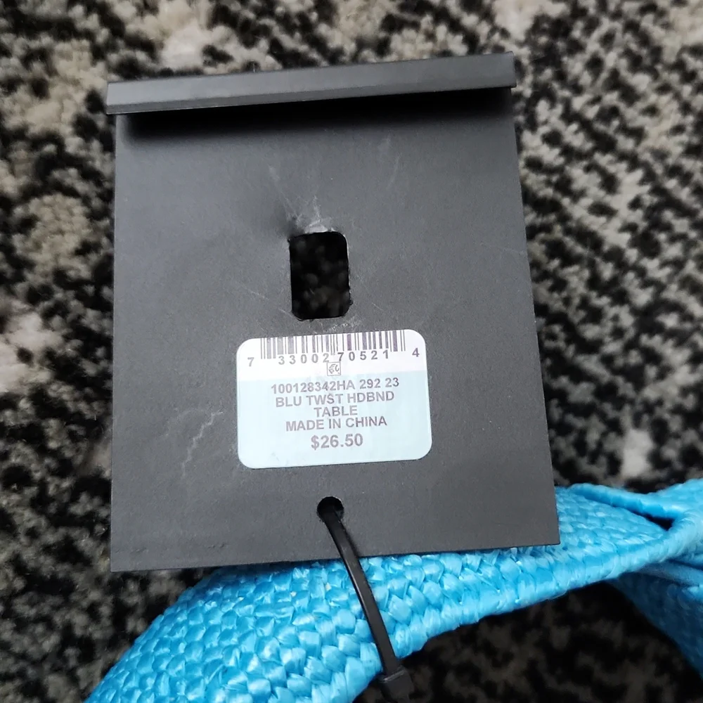 Inc International Concepts Colored Raffia Knotted Headband